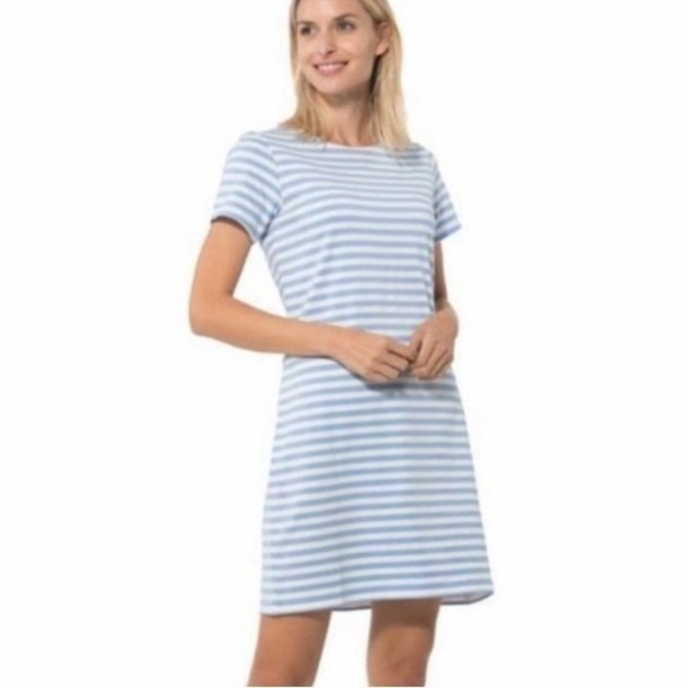 Sail to Sable STS Tuckernuck Blue and White Stripe Dress Size‎ M